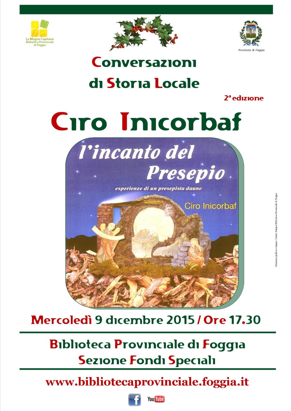 Mostre e conversazioni sul presepe alla Biblioteca di Foggia - 