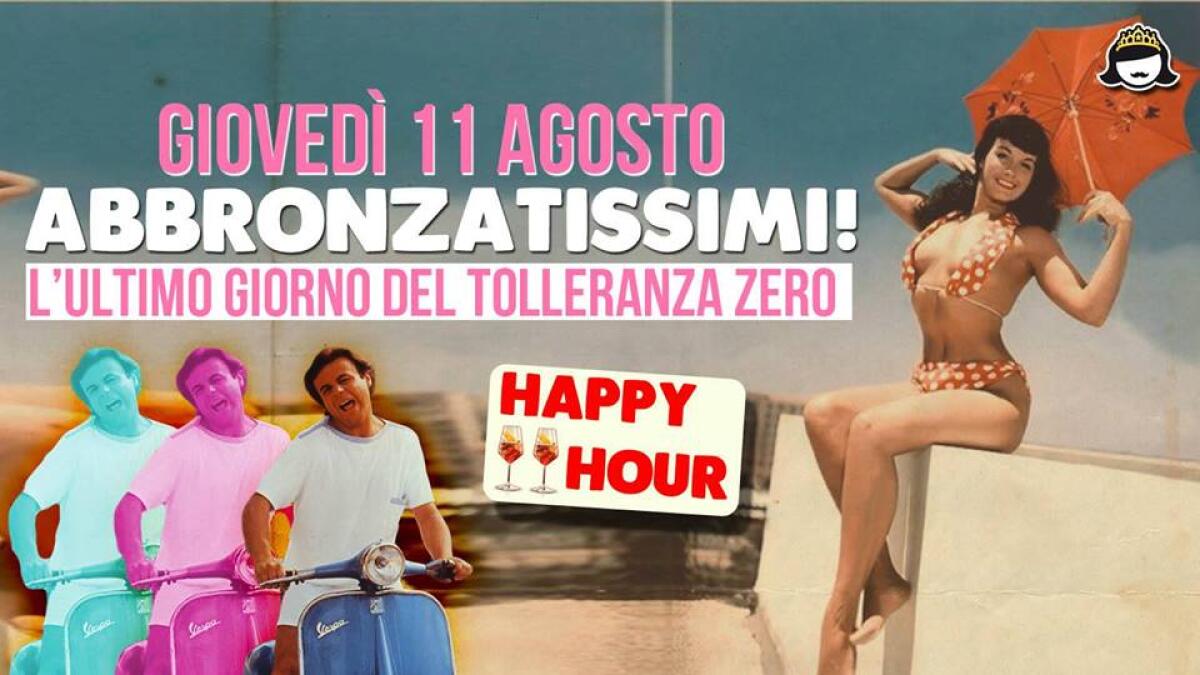 Drink a metà prezzo per l'ultima serata del Tolleranza Zero - 