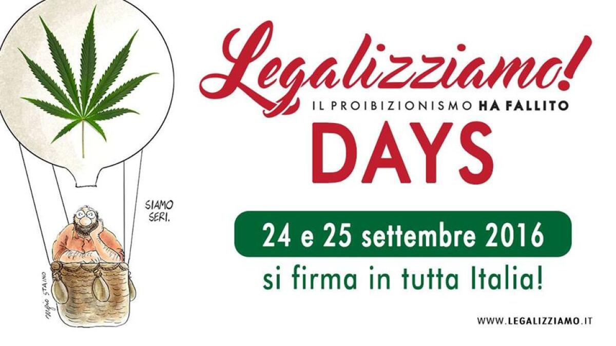 Due giorni per la legalizzazione della cannabis: arrivano i Legalizziamo Days - 