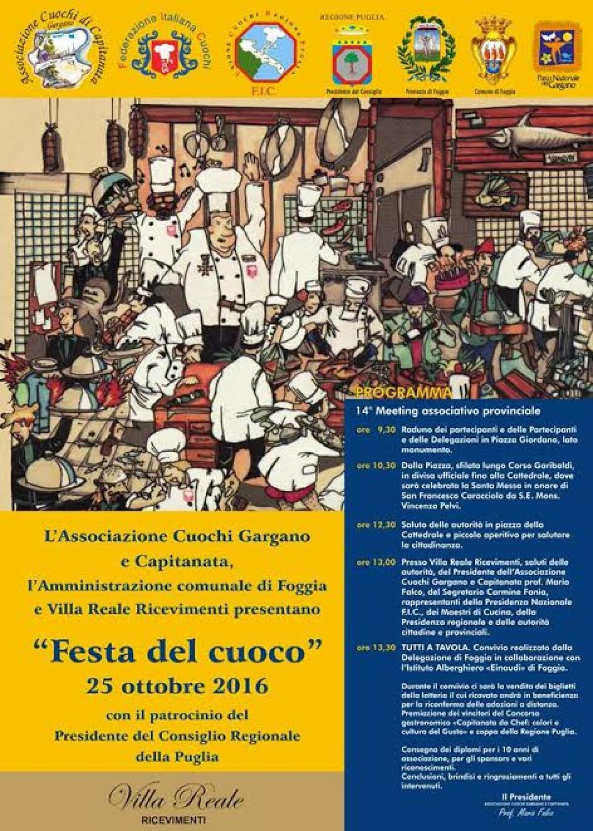 "Festa del cuoco 2016": il concorso enogastronomico di Capitanata - 