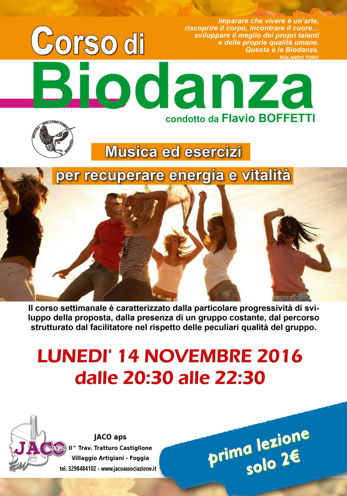 Da Jaco partono i corsi di Biodanza - 