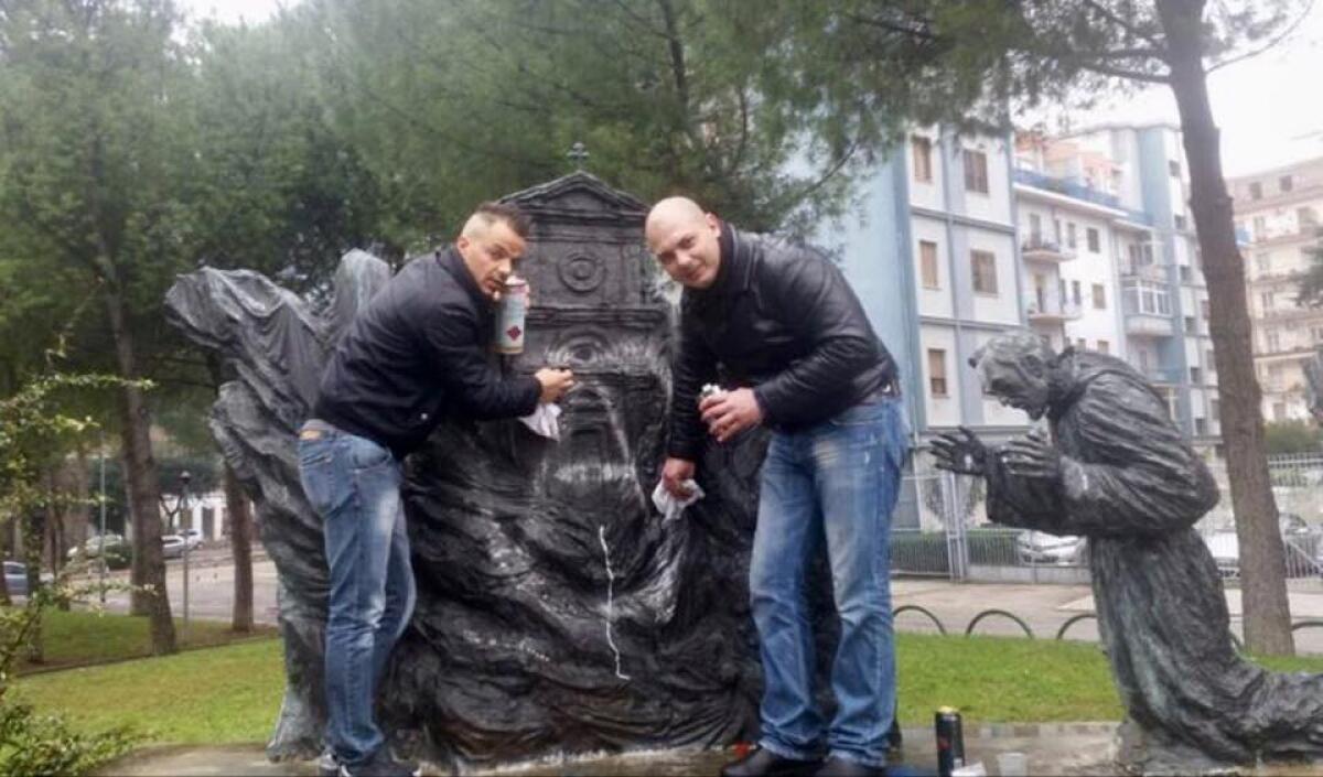 Foggia Sovrana: un'altra domenica passata a ripulire statue - 