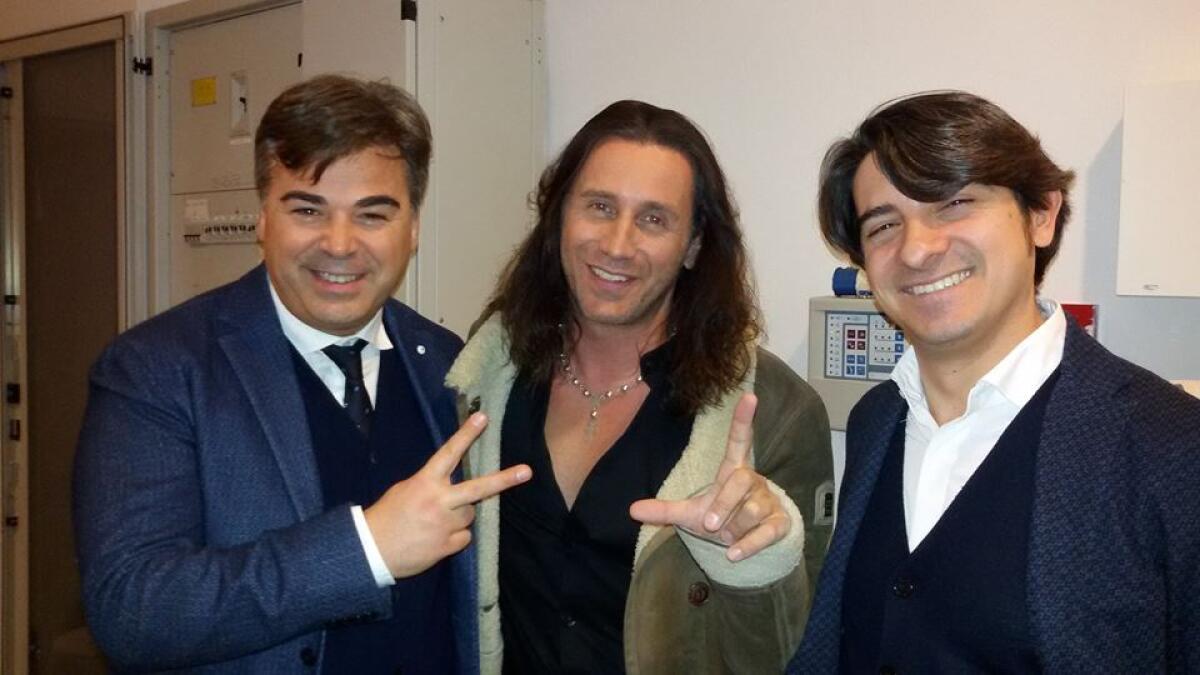 Landella e Di Mauro accolgono Giuseppe Povia - 