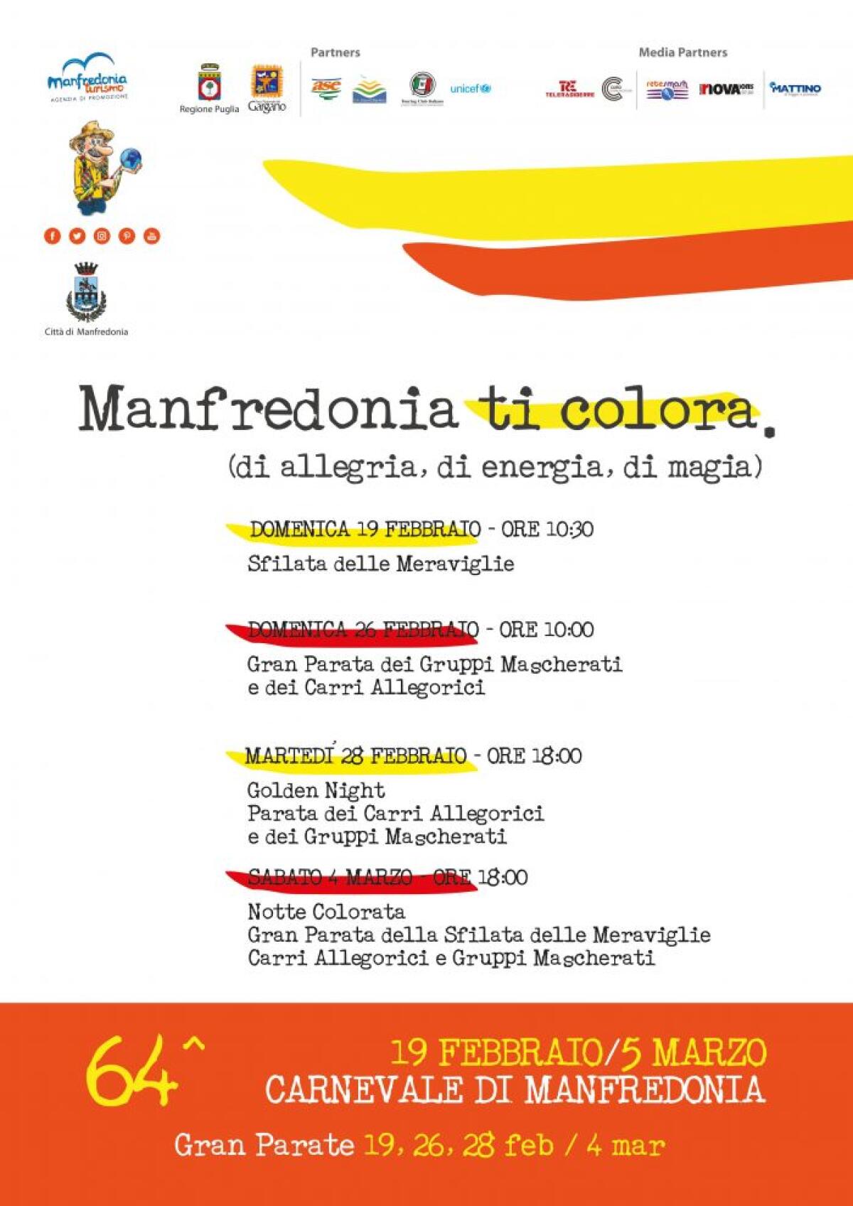 Il Carnevale di Manfredonia è alle porte: il programma ufficiale - 