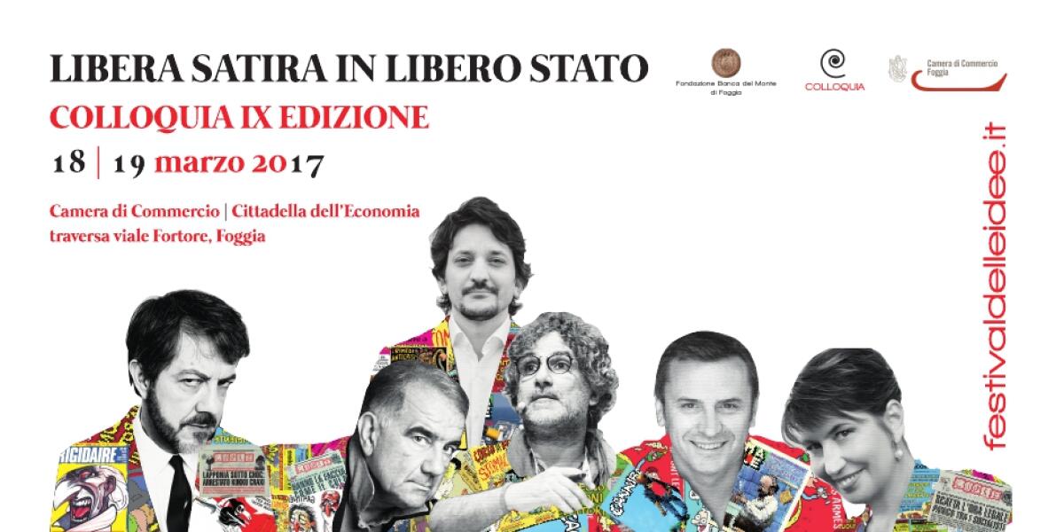 Gnocchi, Zalone, Labate, Dandini, Tanica e Makkox: a Foggia arriva Colloquia - 