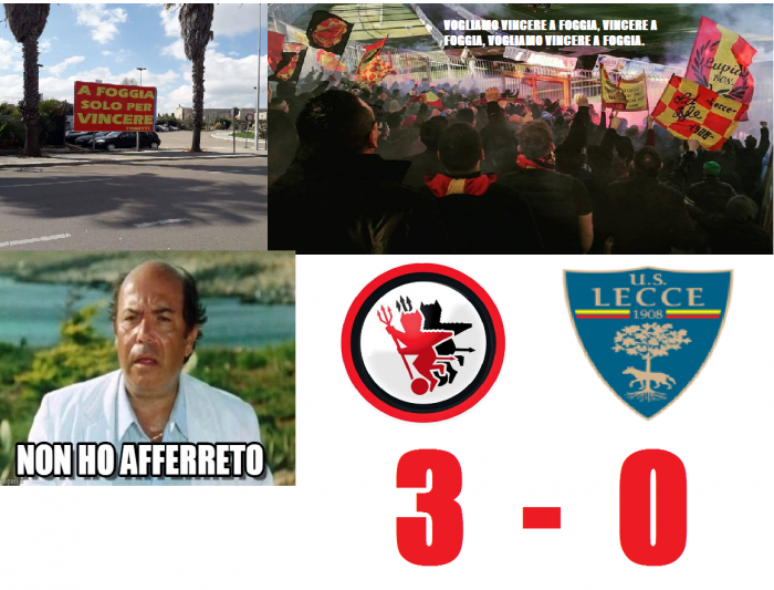 Foggia-Lecce 3-0: l'ironia del web