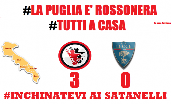 Foggia-Lecce 3-0: l'ironia del web