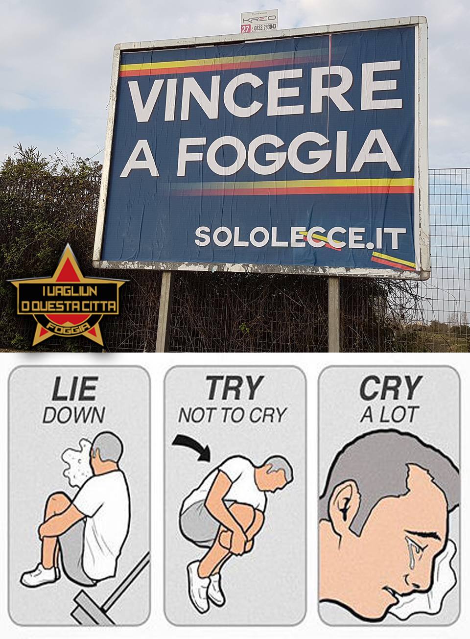 Foggia-Lecce 3-0: l'ironia del web