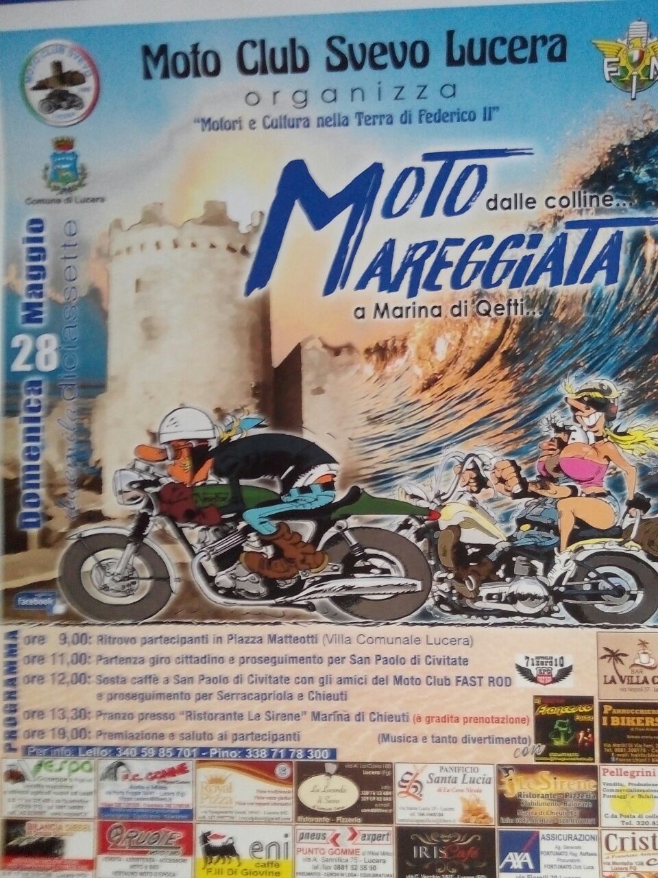 Il Moto Club SVEVO Lucera organizza la "Motomareggiata"