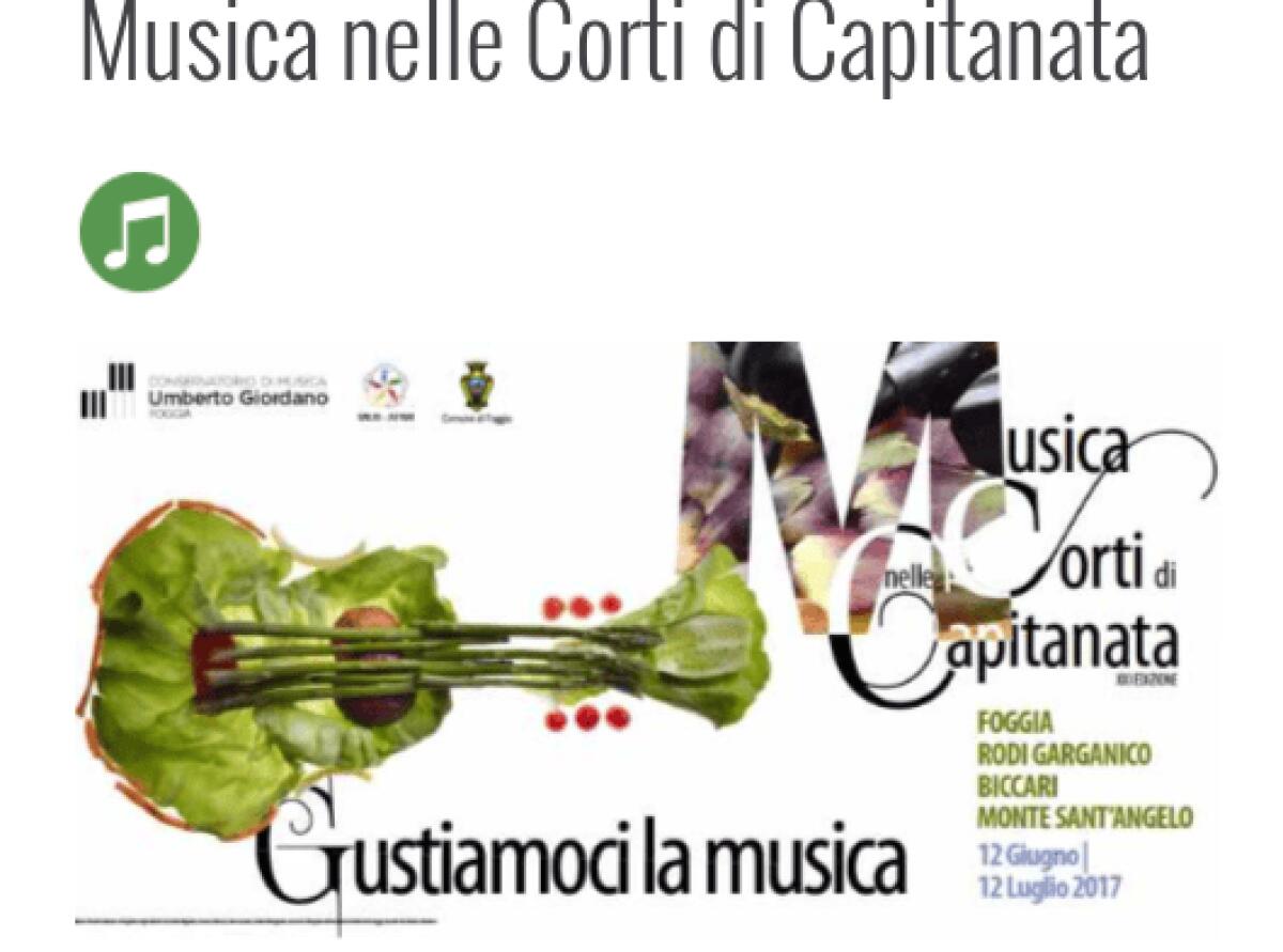 "Musica nelle corti di Capitanata" - 