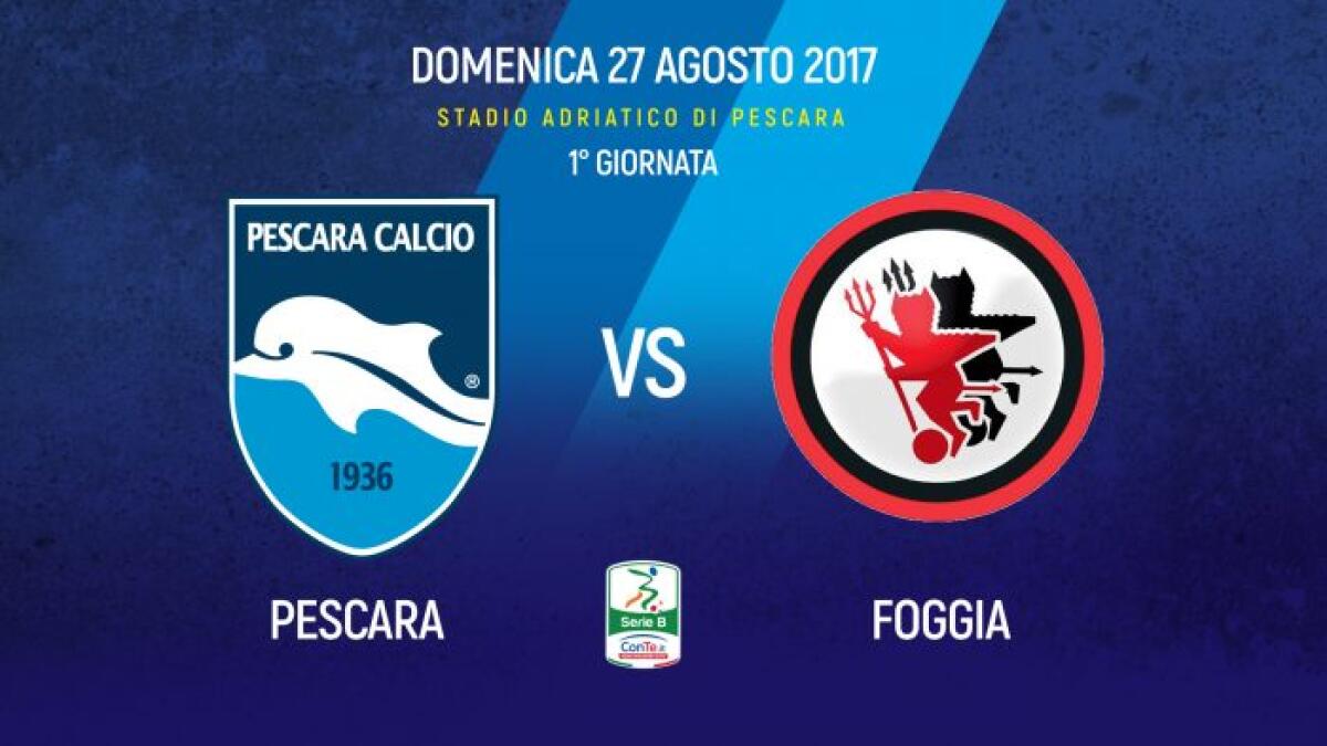 Pescara-Foggia, le formazioni ufficiali - 