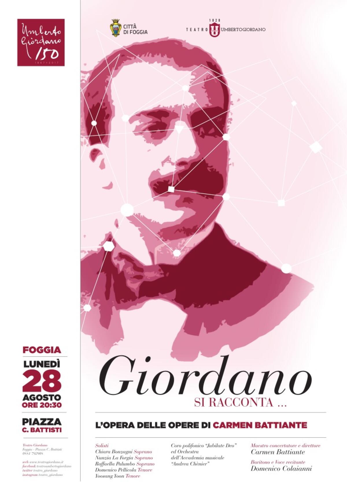 Giordano si racconta… il concerto delle opere del Maestro foggiano - 