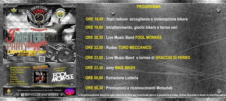 3° Gnk Bikers Party città di Foggia
