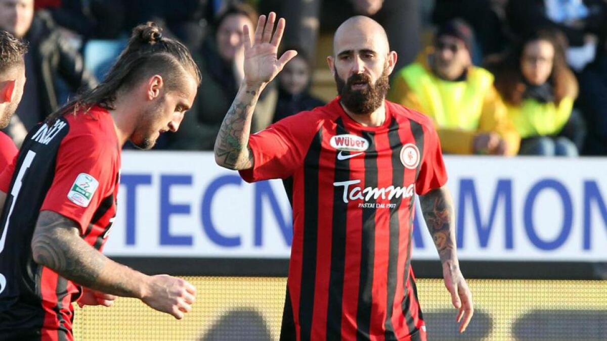 Primo tempo, Foggia-Brescia 1-0. - 