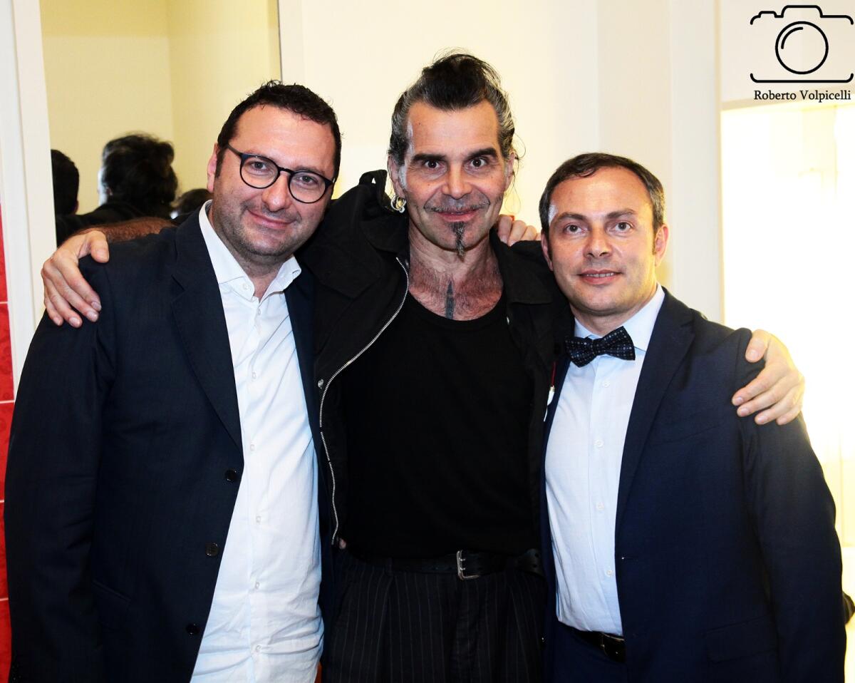 Concorso musicale Giordano, i nomi dei vincitori - Gianni Cuciniello E Lorenzo Ciuffreda Con Piero Pelù