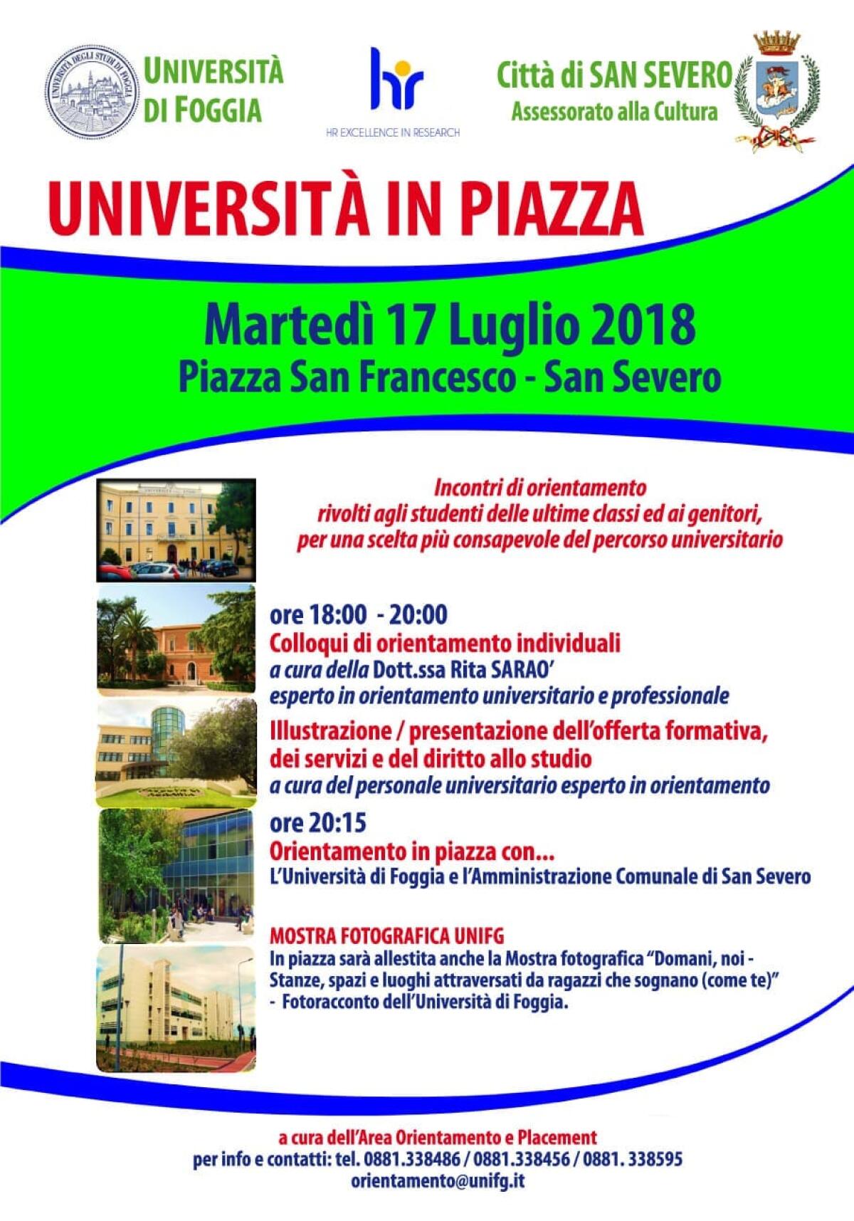 Università in piazza - L'università In Piazza