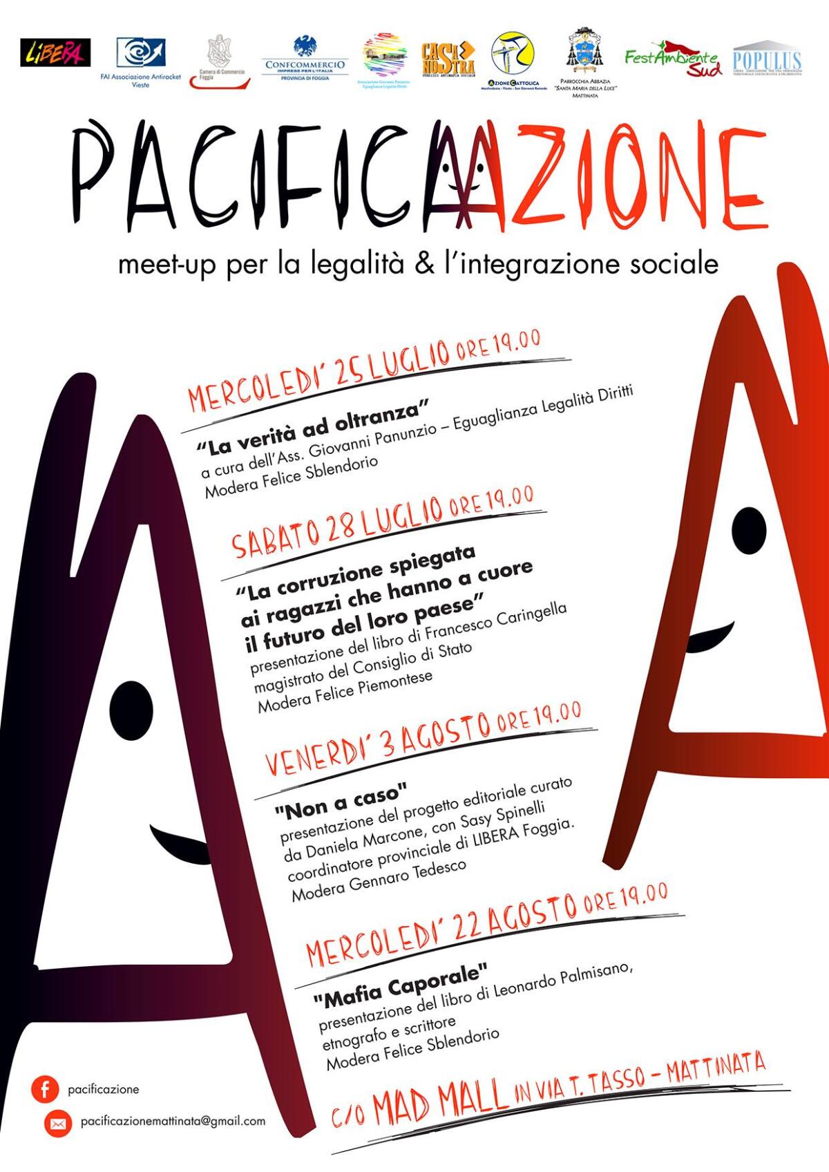 Dibattiti, confronti, esperienze, testimonial: tutto questo è PACIFICaZIONE - Pacificazione