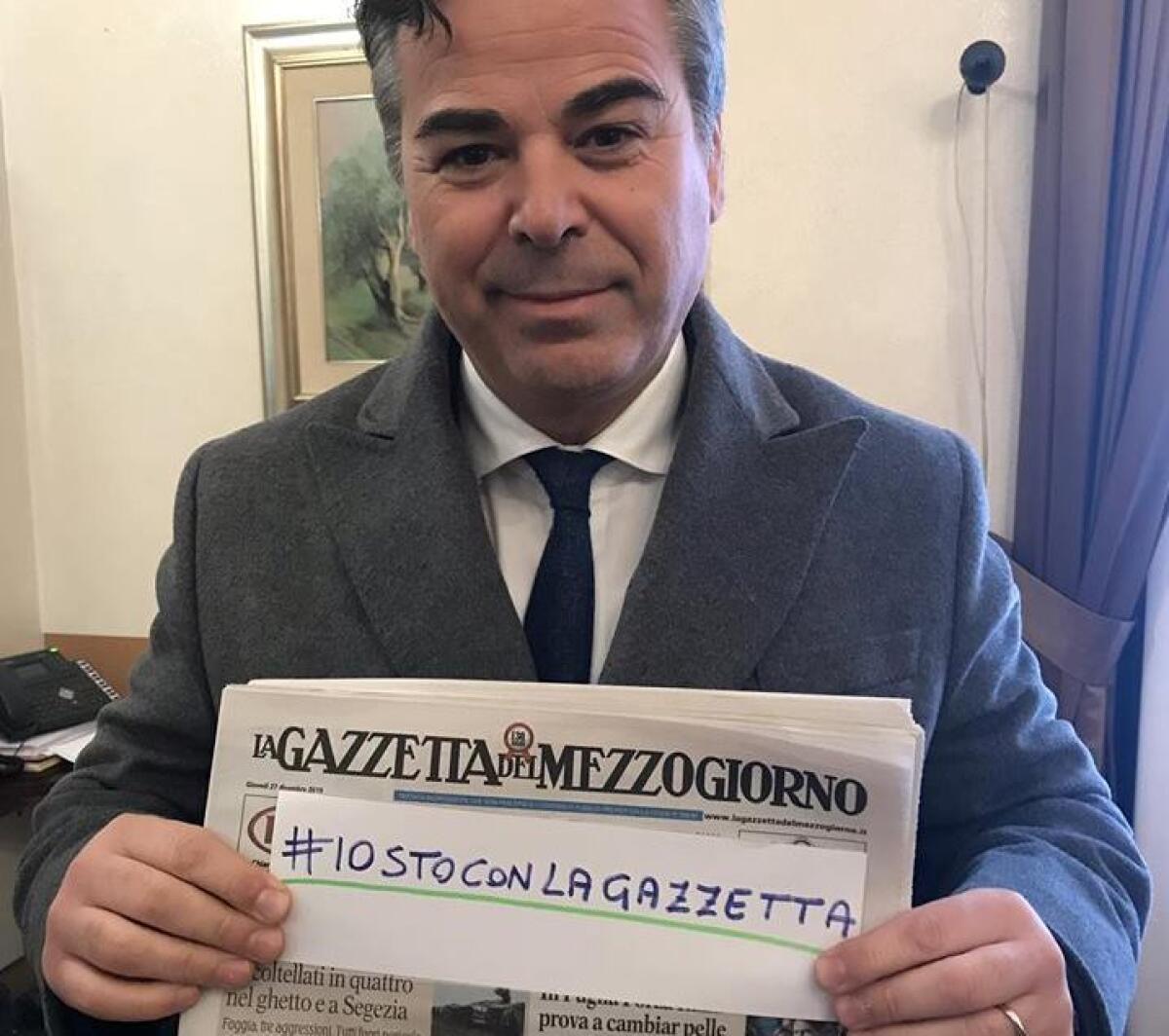Anche il sindaco di Foggia, Franco Landella, sostiene la Gazzetta del Mezzogiorno - 