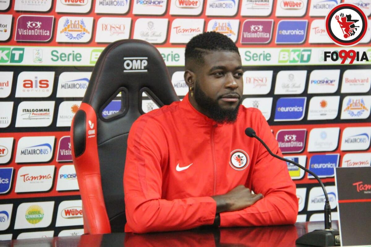 Billong in conferenza: 'Dobbiamo salvarci' - Jean Claude Billong - Foto Crediti Foggia Calcio