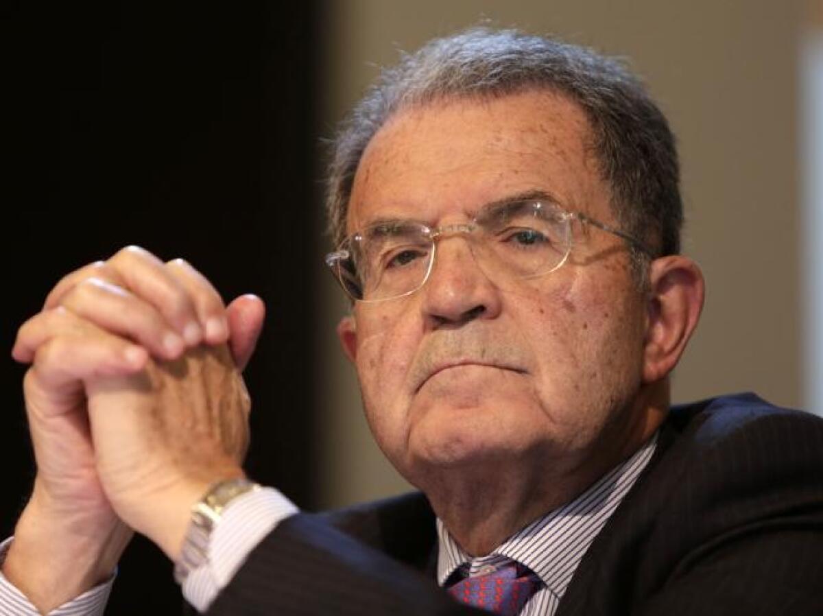 Romano Prodi arriva a Foggia - 