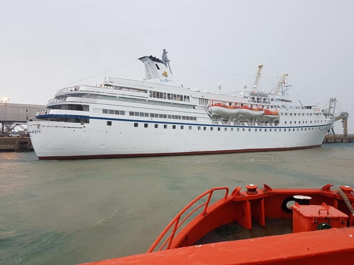 Sbarca a Manfredonia la nave Ocean Majesty, la crociera di lusso con oltre 500 turisti - Crediti Foto: Giovanni Antonino Damante