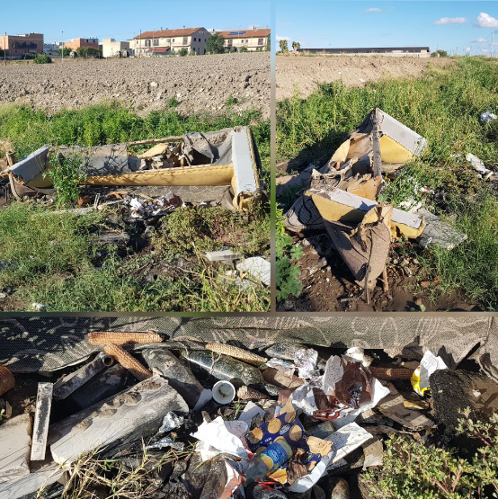 Ordona, Contrada Ponterotto: "abbandono non autorizzato" e illecito di rifiuti