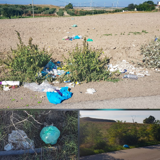 Ordona, Contrada Ponterotto: "abbandono non autorizzato" e illecito di rifiuti