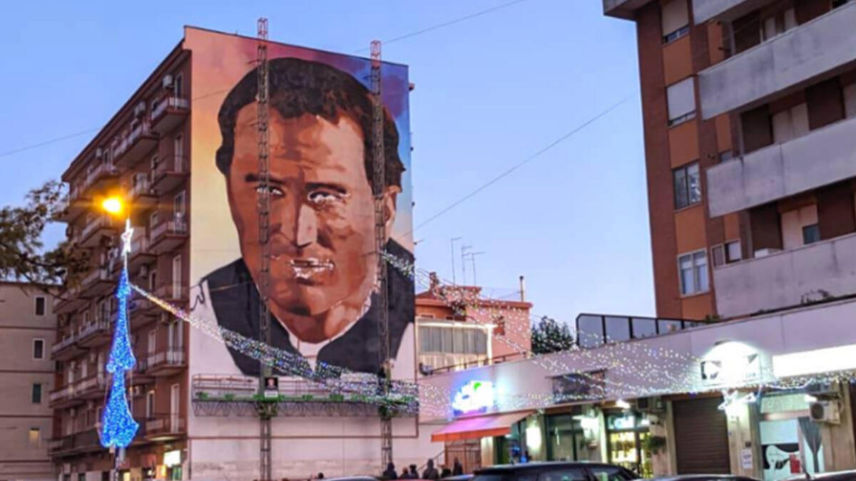 Foggia, a Candelaro spunta un murales dedicato a Don Bosco - 