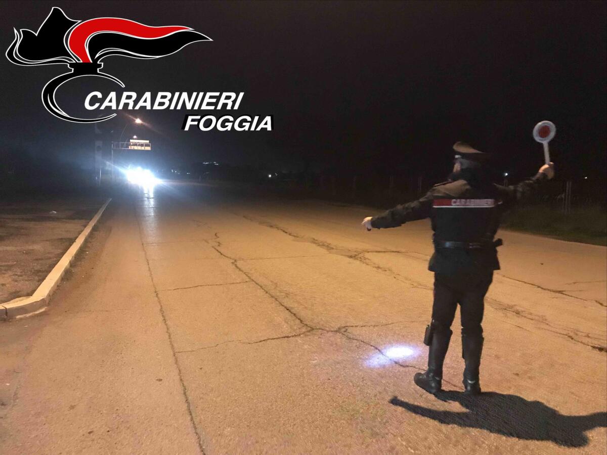 Raffica di controlli sulle strade del foggiano: sei persone denunciate - 