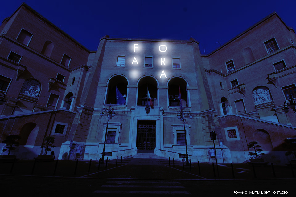 FAI ORA: la proposta del light designer Romano Baratta