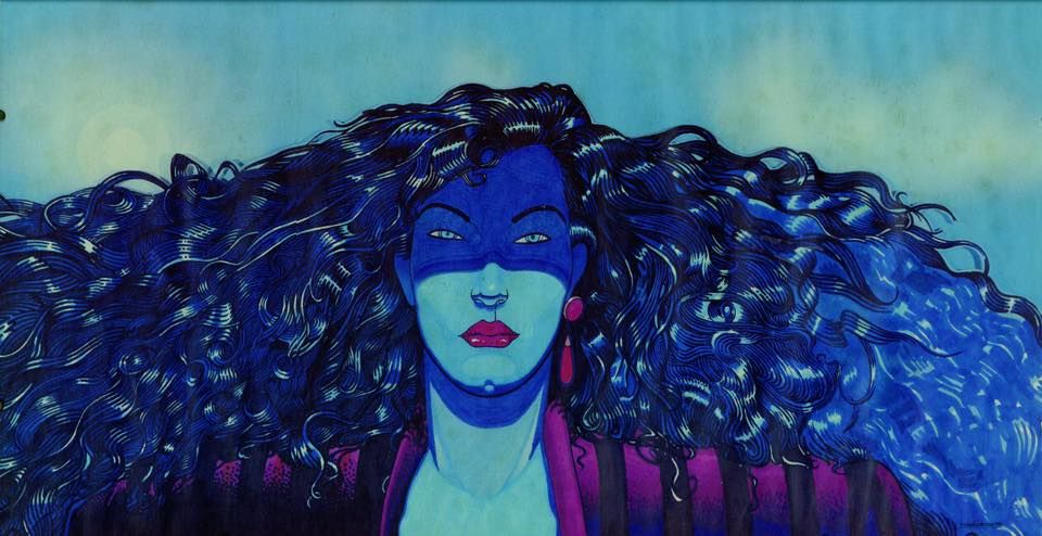 Il disegno originale realizzato da Andrea Pazienza per il film di Federico Fellini: “La città delle donne”.