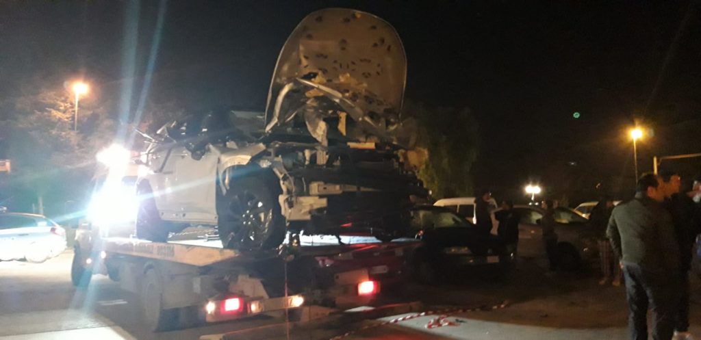 Bomba in via d'Aragona: le immagini