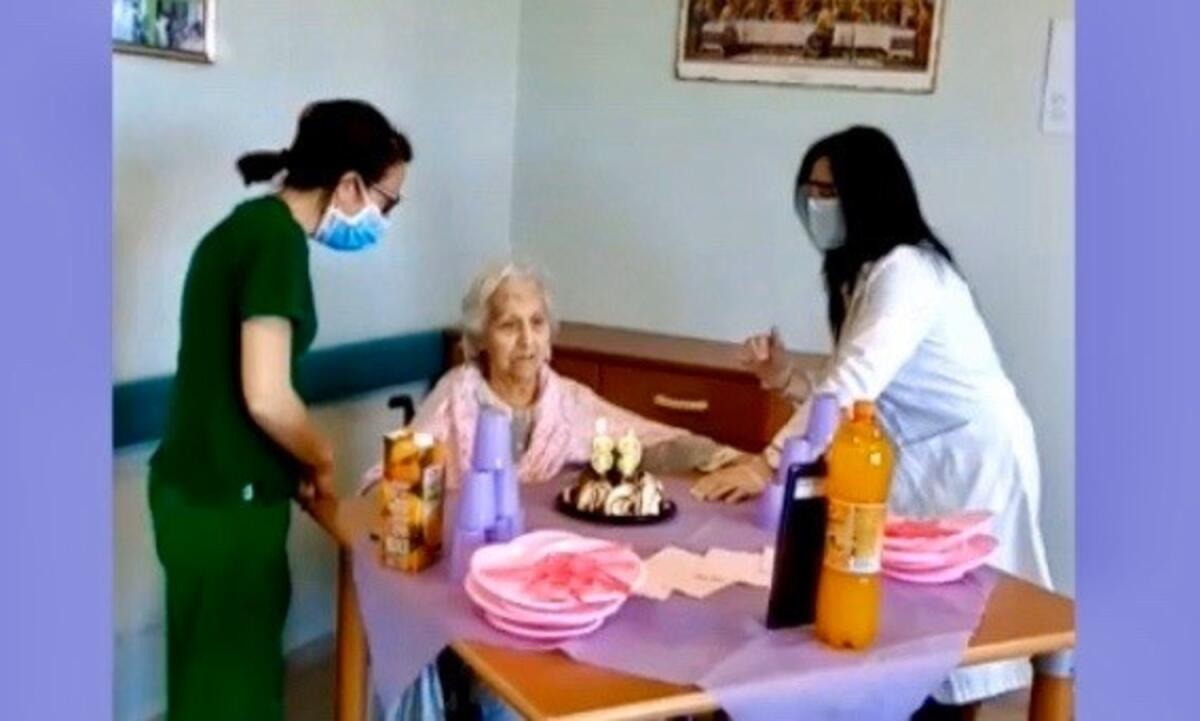 Compleanni speciali ai tempi del Covid-19: il Don Uva festeggia la signora Annita - 
