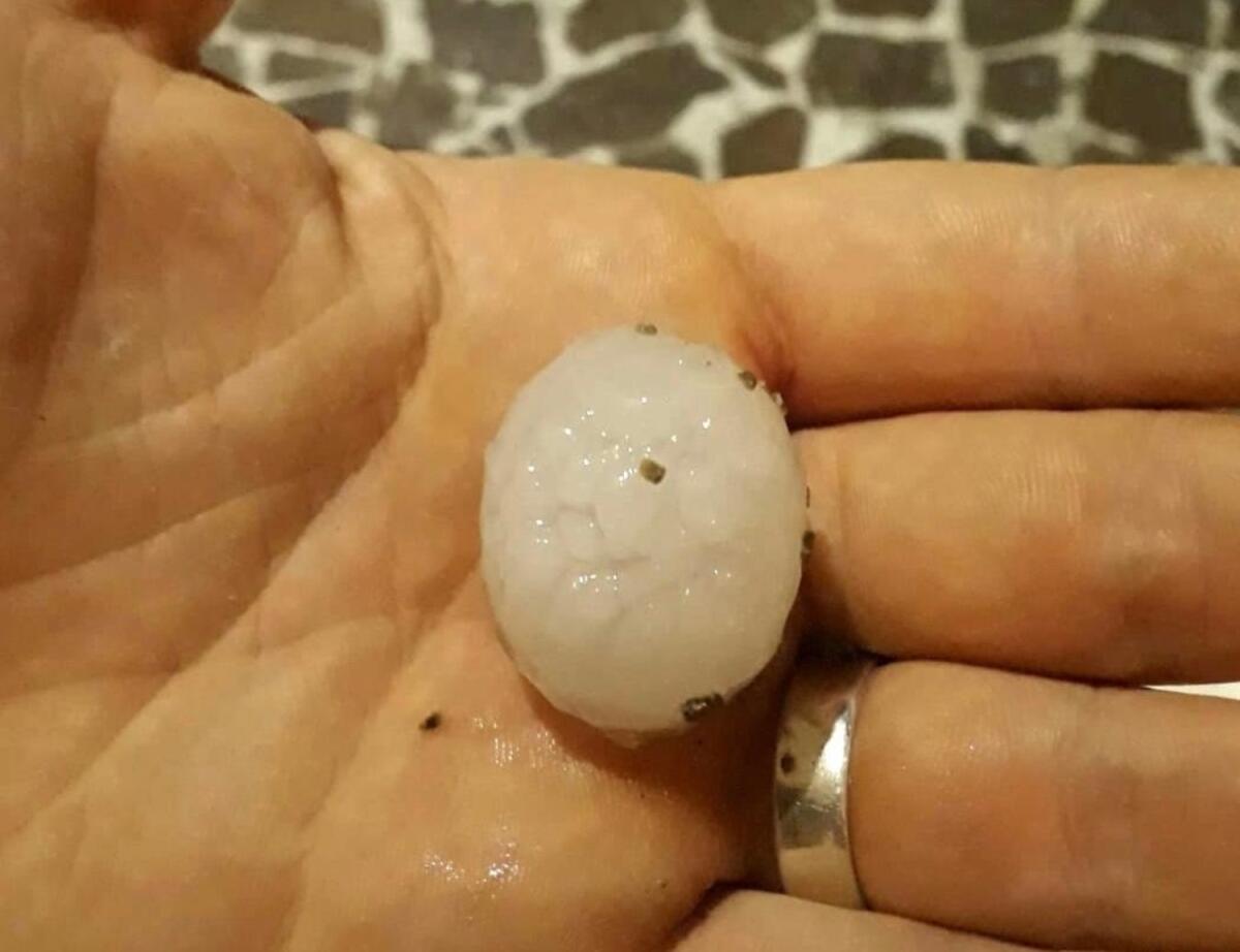 Maltempo sui Monti Dauni, a San Marco La Catola chicchi di grandine grandi come olive - Crediti Foto: Flaviano Ieronimo