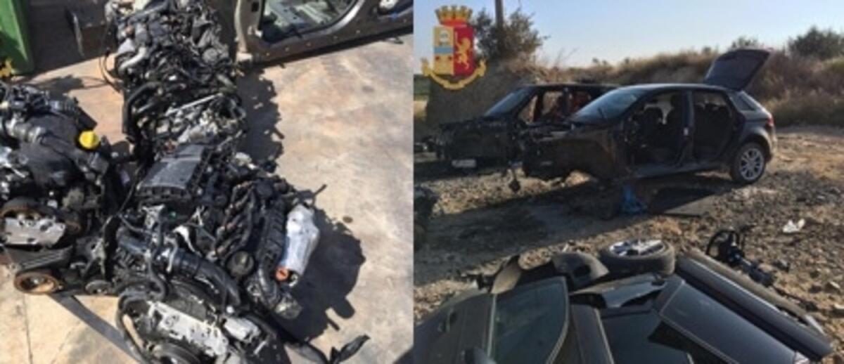 Scoperto deposito di auto rubate: recuperati 3 blocchi motore e 13 centraline in un tratturo - 