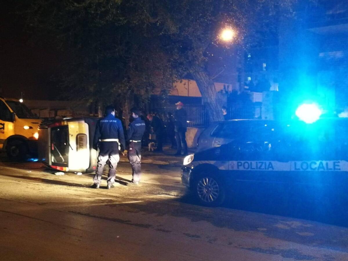 Tamponamento a catena e auto ribaltata: ieri sera due incidenti stradali a Foggia - 