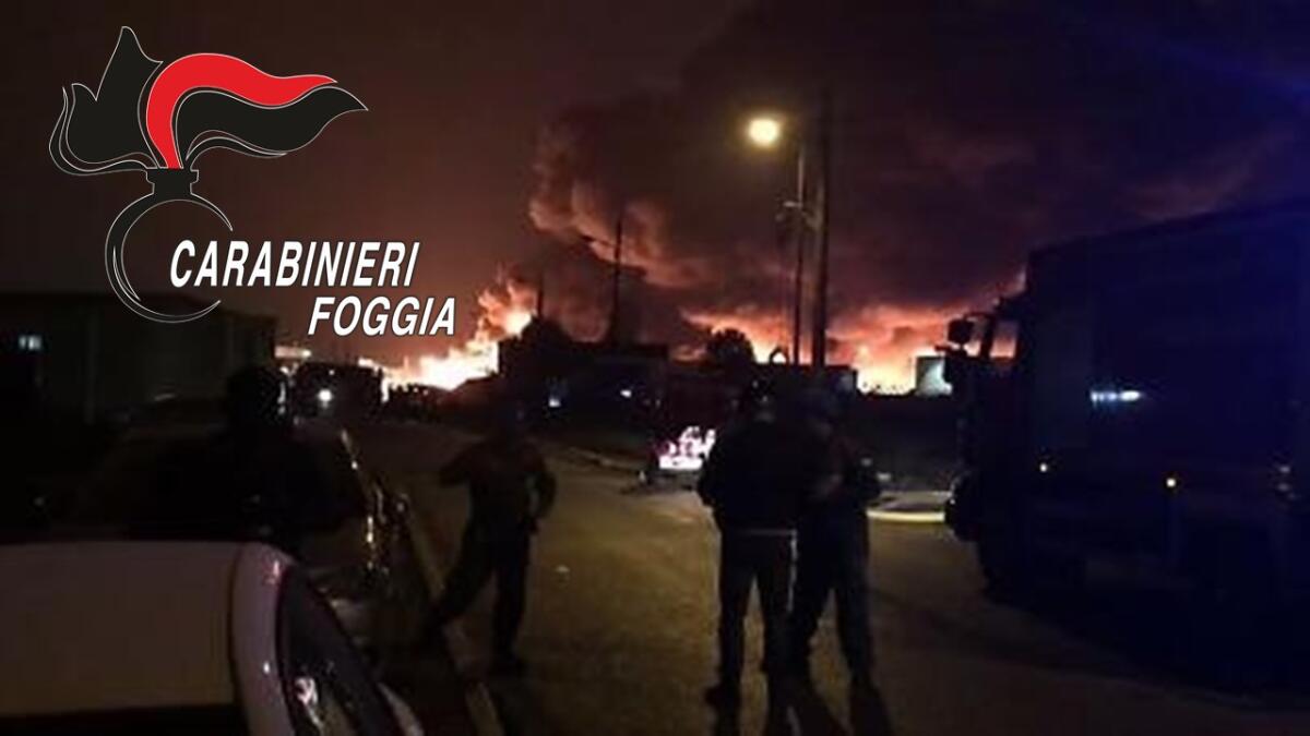 Incendio alla S.I.A. di Carapelle: arrestato un 35enne foggiano - 