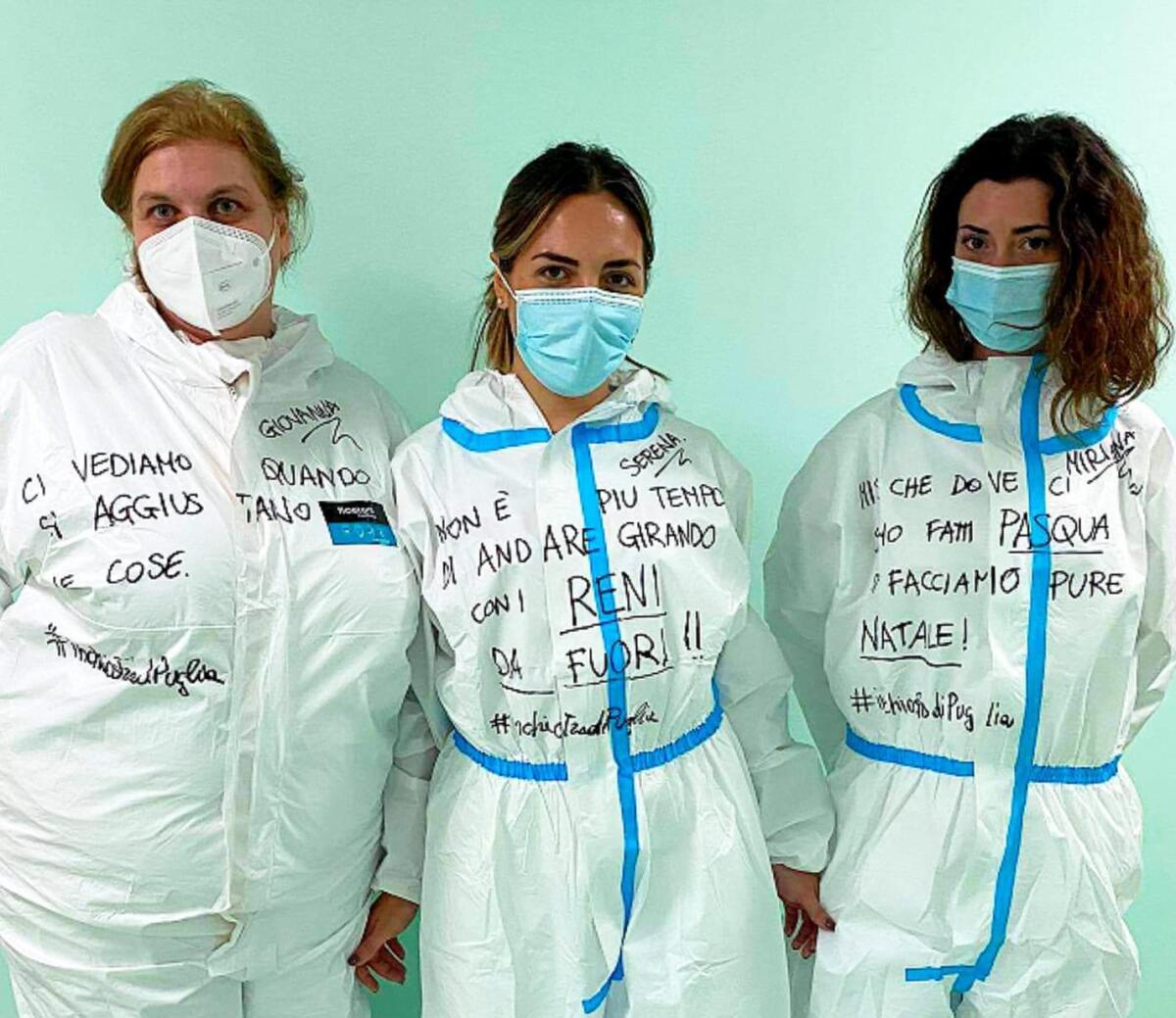 "Ci vediamo quando si aggiustano le cose", messaggi di speranza dal Riuniti di Foggia per alleggerire la tensione - Crediti foto: Inchiostro di Puglia