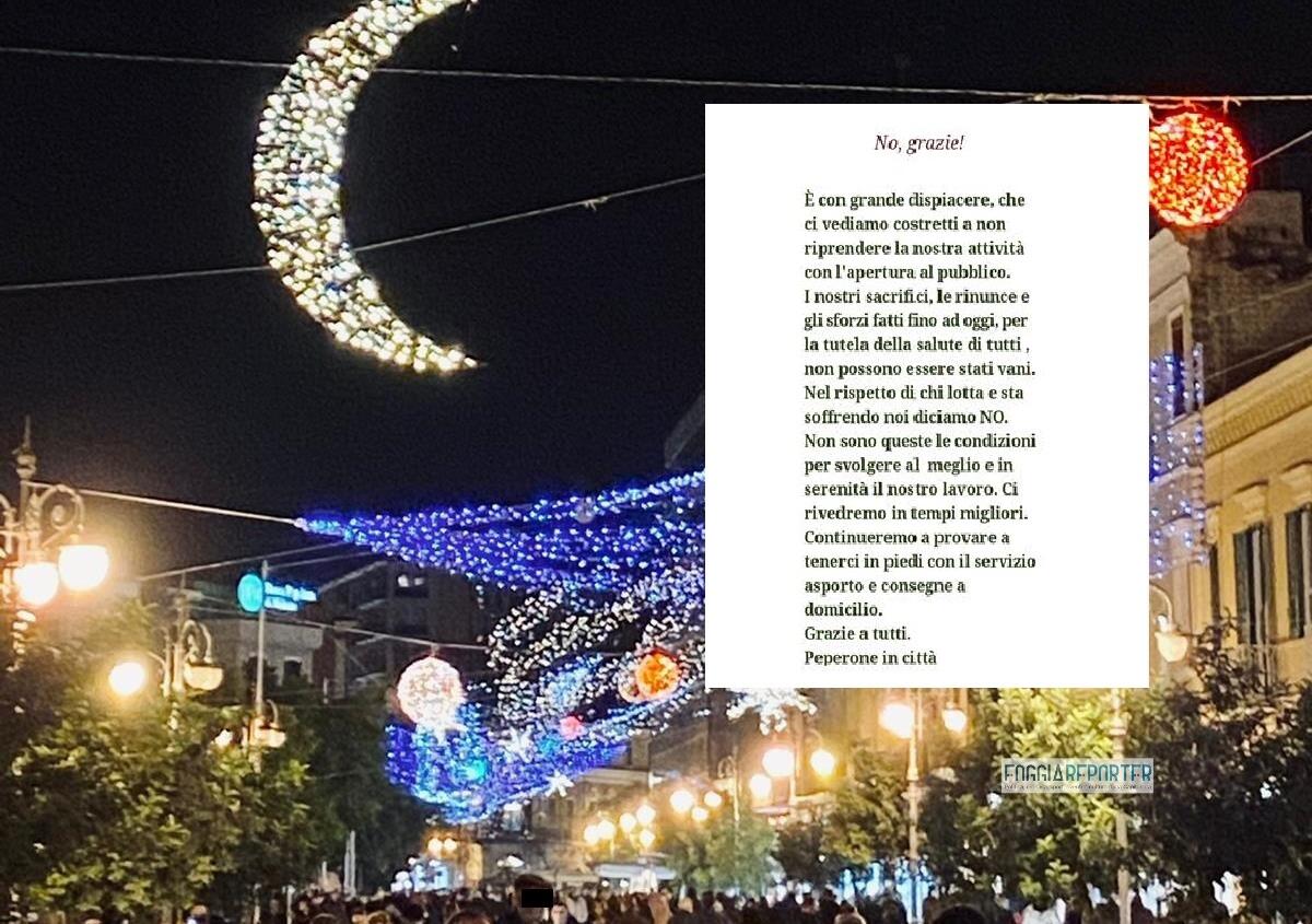 Foggia torna in zona gialla ma diversi ristoratori non aprono: "Ci rivedremo in tempi migliori" - 