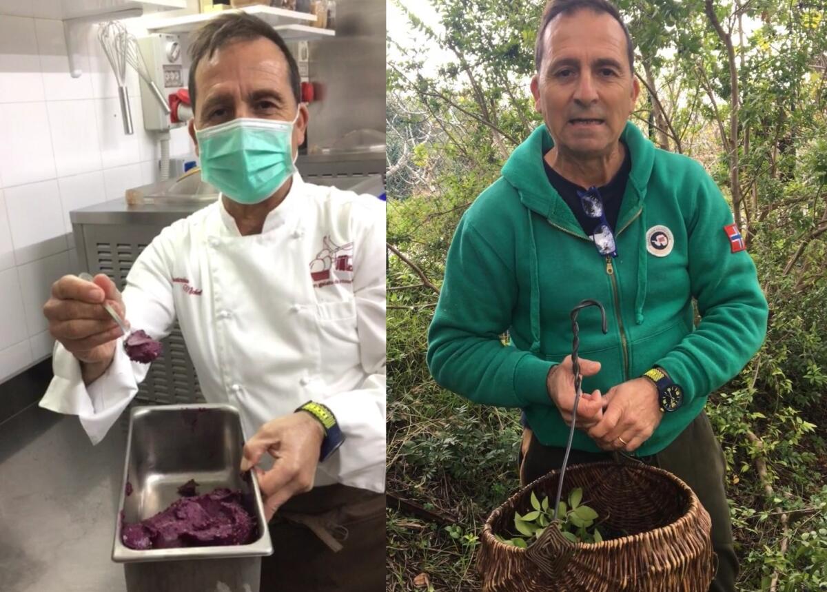 Il gelatiere garganico Draicchio su Rete 4 ospite di "Sempre Verde" con il suo sorbetto alla Mortella - 