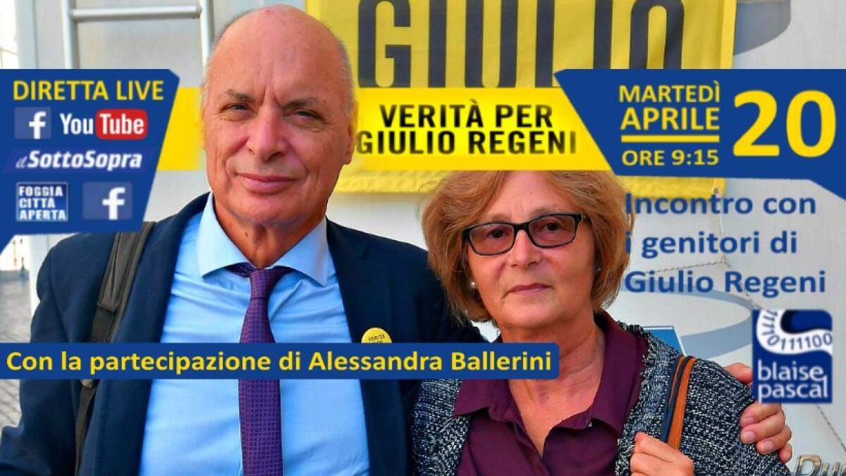 Gli alunni del Pascal incontrano i genitori di Giulio Regeni - 