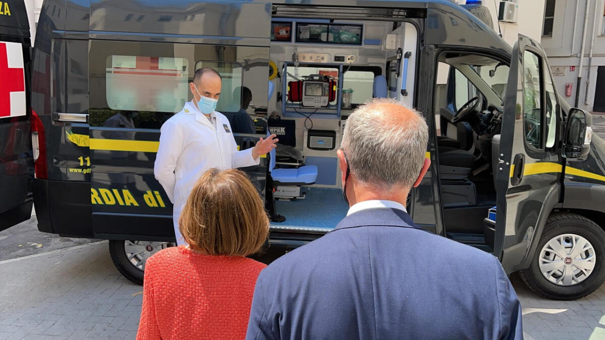 In Puglia attiva l'ambulanza della Guardia di Finanza: sarà a disposizione di tutto il territorio pugliese - 