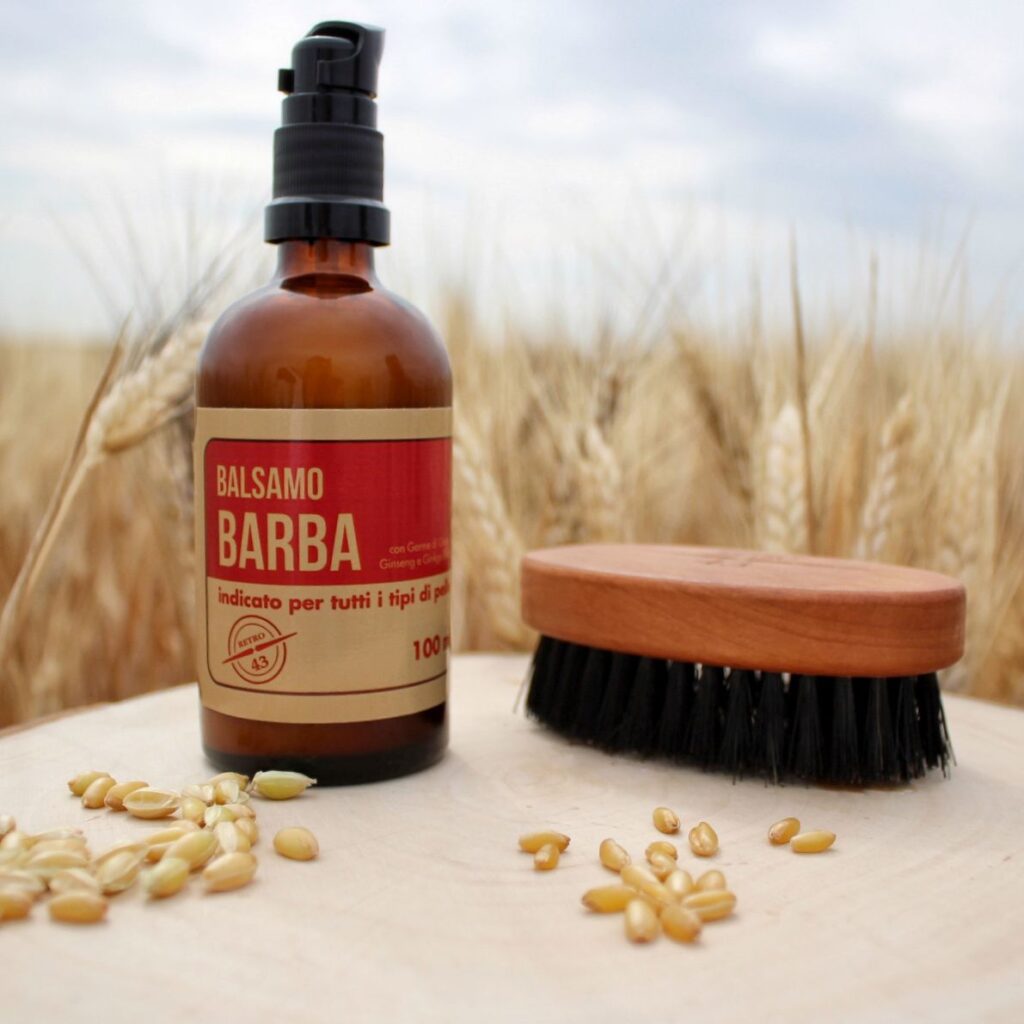 Linea Retro 43: a Foggia la cura della barba è di qualità con germe di grano della Capitanata, olio evo e mandorle