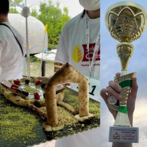 L'Anfiteatro di Lucera riprodotto in una pizza: la geniale idea di Nicola La Rotonna