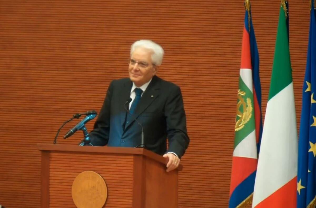 Il Presidente della Repubblica Mattarella a Foggia per l'inaugurazione dell’anno accademico dell’Università - Credits: Università di Foggia Facebook