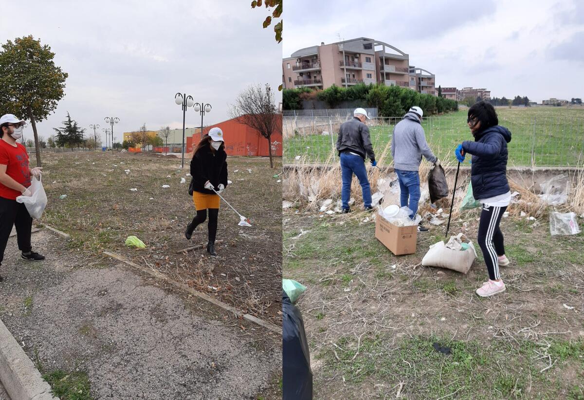 I volontari antidegrado di Foggia tornano alla Città del Cinema: raccolti più di venti sacchi di rifiuti - 