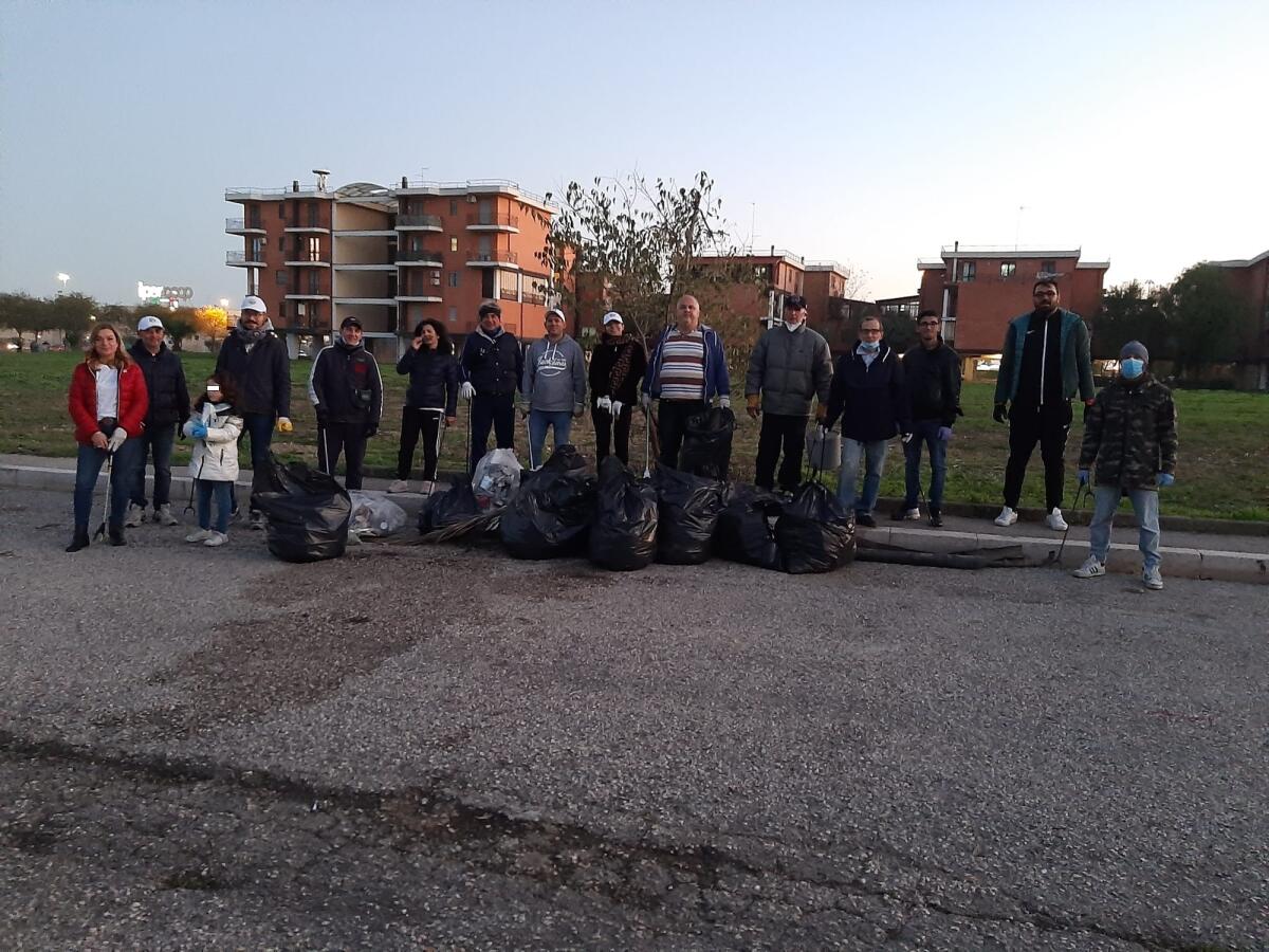 Giornata Nazionale degli Alberi, a Foggia i volontari ripuliscono via Natola: raccolti 11 sacchi di rifiuti - 