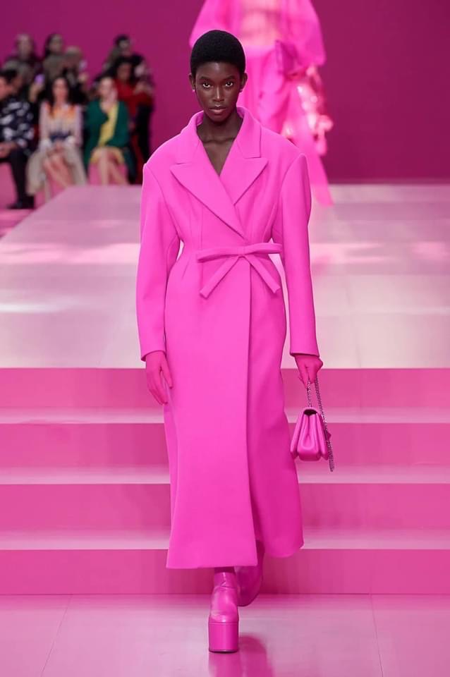 Pink color block per Velentino By Pierpaolo Piccioli