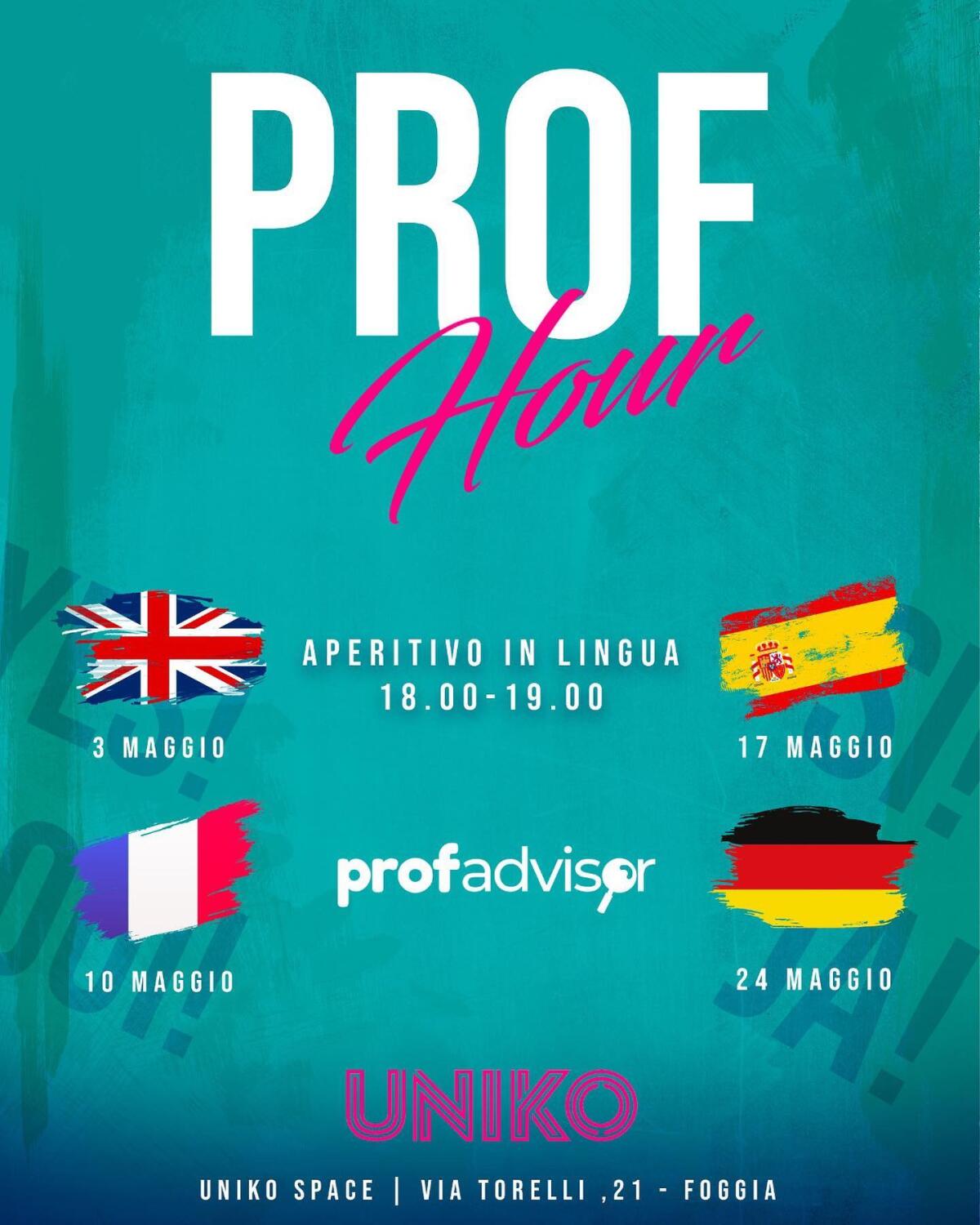 ProfAdvisor: l'aperitivo in lingua per imparare l'inglese. Al via British Hour presso Uniko - 