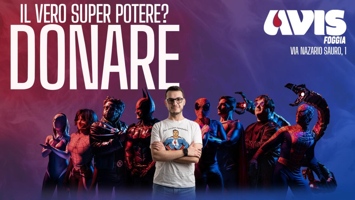 I Cosplayer foggiani per la campagna di donazione 2023 di Avis Foggia - 